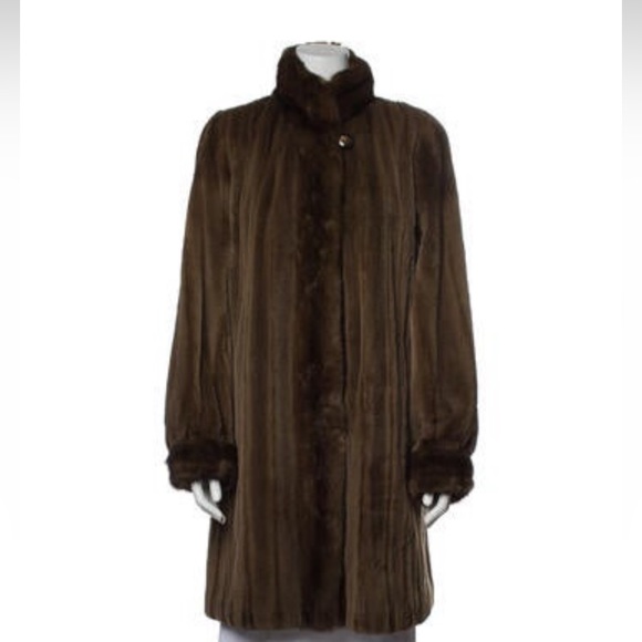 Gartenhaus Furs, Reversible Sheared Mink 3/4 Length Fur Coat, Sz Medium, EUC - Picture 12 of 13